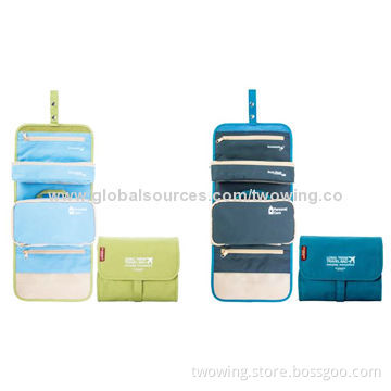 Cosmetic bag, 600D x 300D polyester fabric, inside with more construction, easy for storage